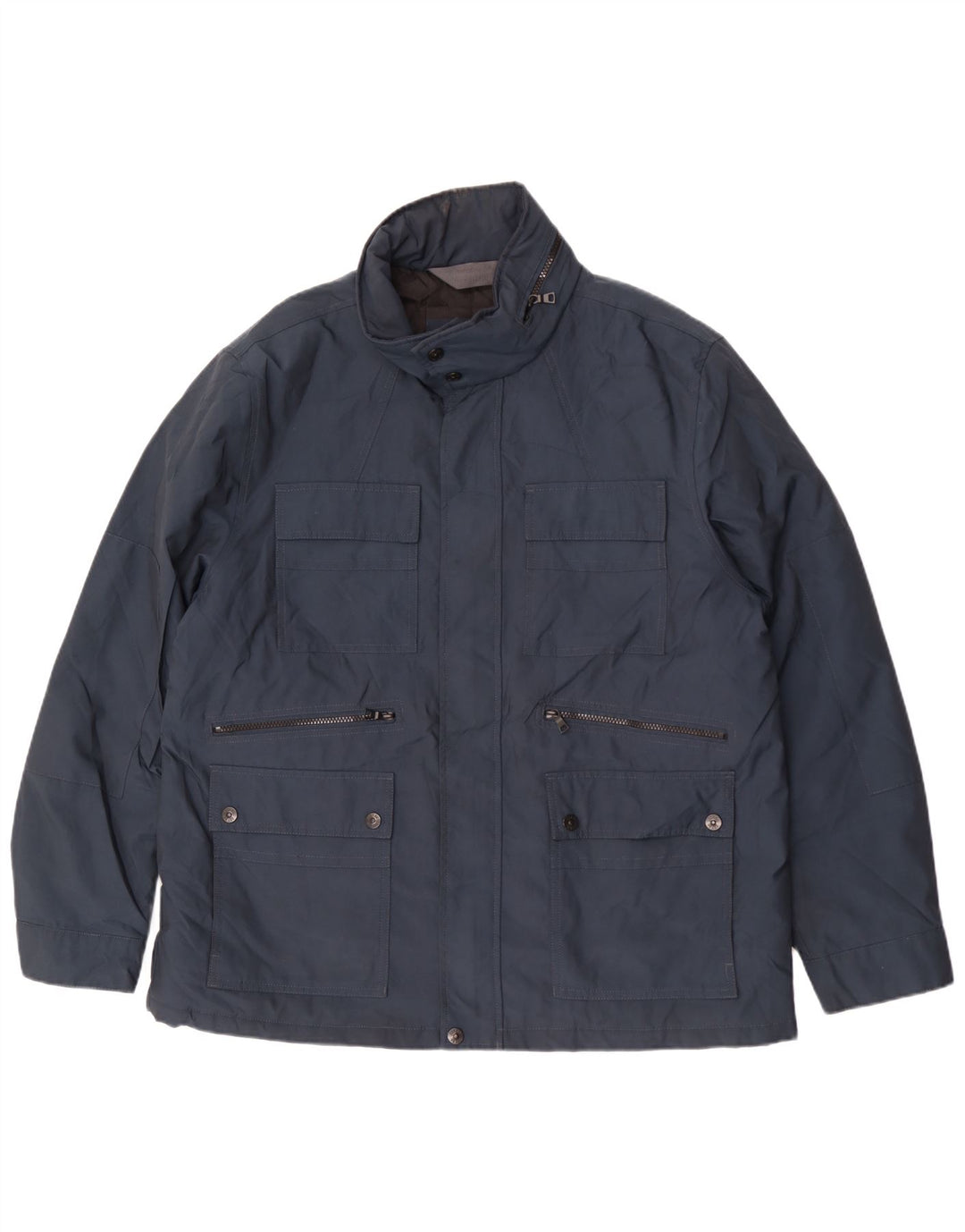 Giacca multiuso con cappuccio da uomo Marks & Spencer UK 44 2XL poliestere blu navy