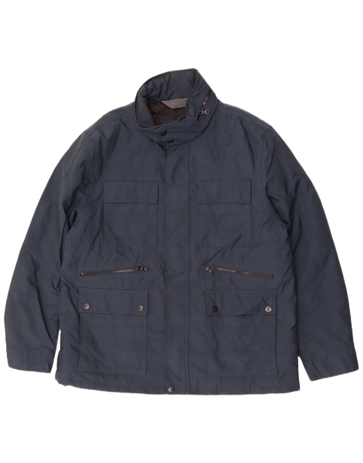 Giacca multiuso con cappuccio da uomo Marks & Spencer UK 44 2XL poliestere blu navy