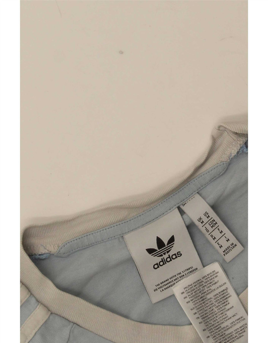 T-shirt da uomo Adidas Top in cotone blu medio