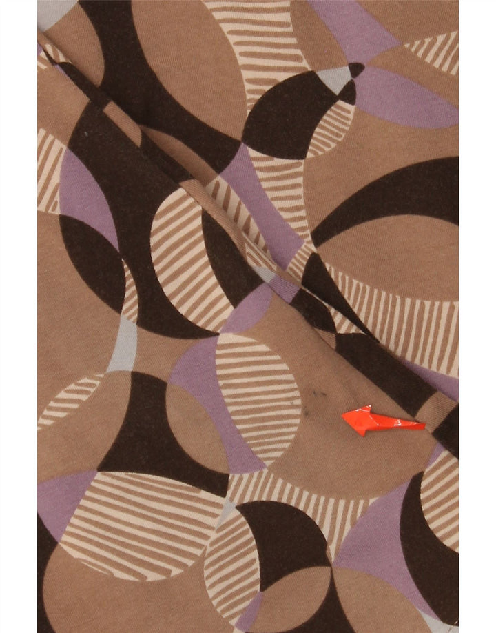 Abito a trapezio da donna Fenn Wright Manson UK 8 piccolo cotone geometrico beige