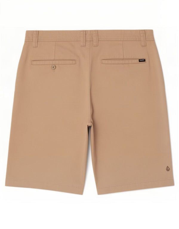 Pantaloncini chino da uomo Volcom grandi W36 poliestere beige