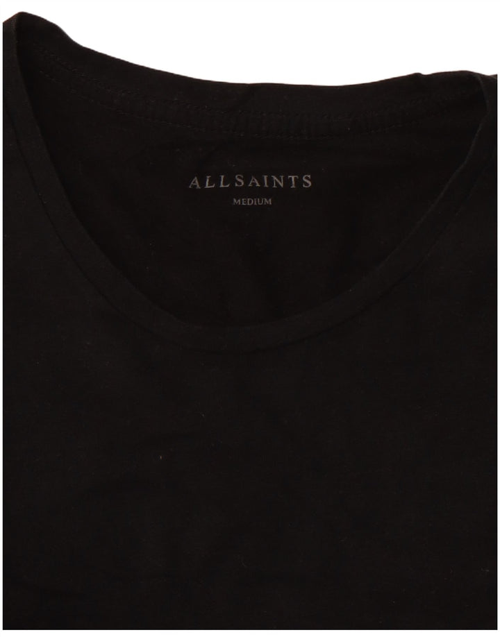T-shirt da uomo ALL SAINTS Top in cotone nero medio