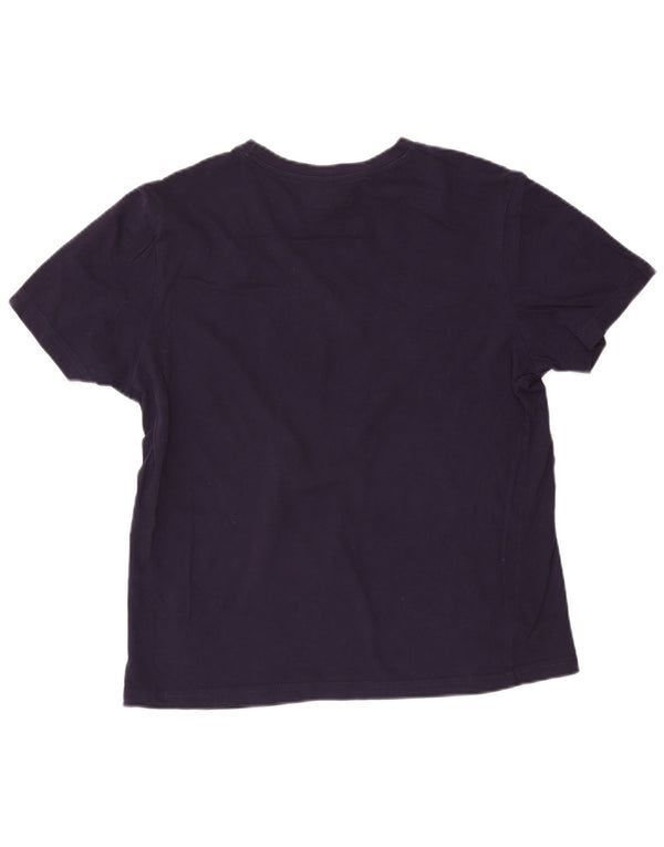 T-shirt da uomo Kappa Top Large in cotone blu navy