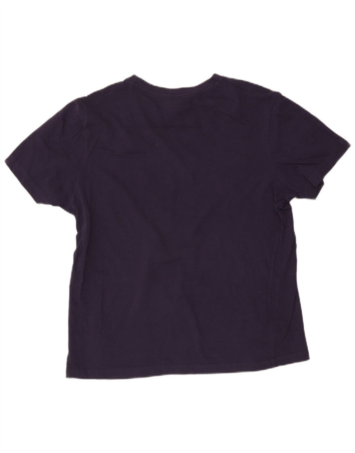 T-shirt da uomo Kappa Top Large in cotone blu navy