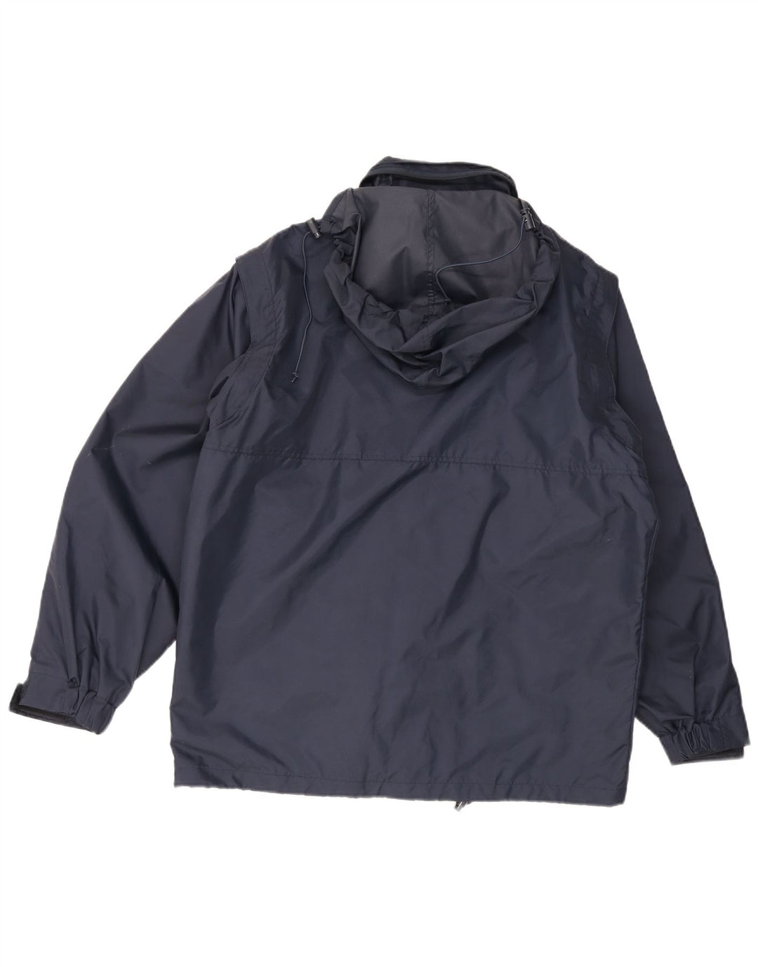 Giacca antipioggia con cappuccio da uomo Spalding UK 38 media blu navy in poliammide