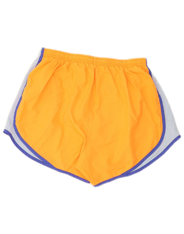 Pantaloncini sportivi Nike da donna Dri Fit UK 12 color block arancione medio