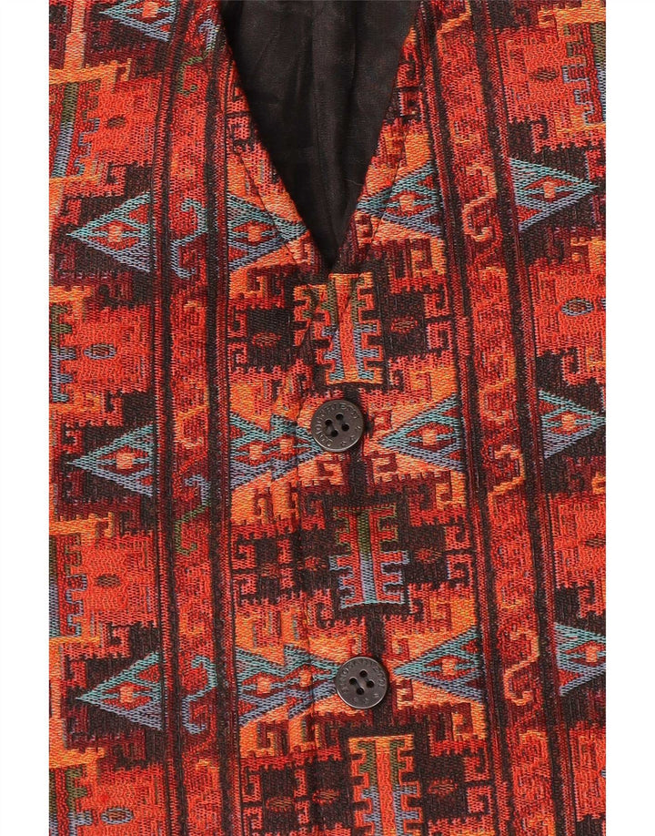 Gilet Uomo Umberto Ginocchietti Rosso Medio Geometrico