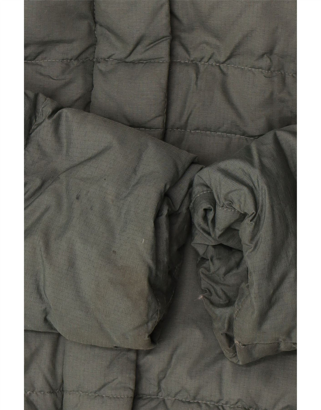 Cappotto imbottito con cappuccio da donna Columbia UK 16 grande poliestere verde