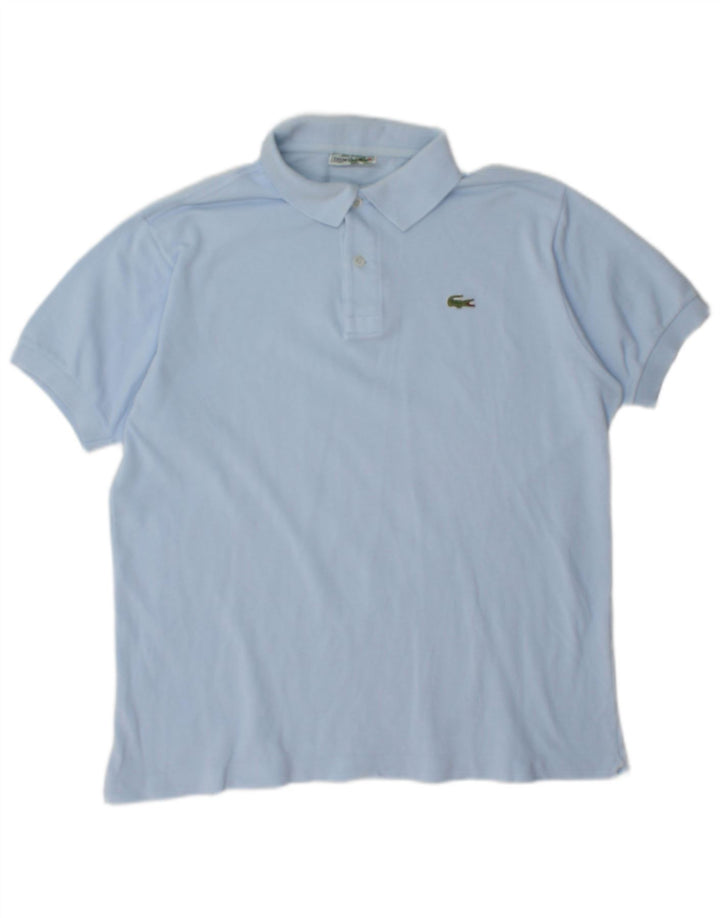 Polo da uomo Lacoste grande in cotone blu