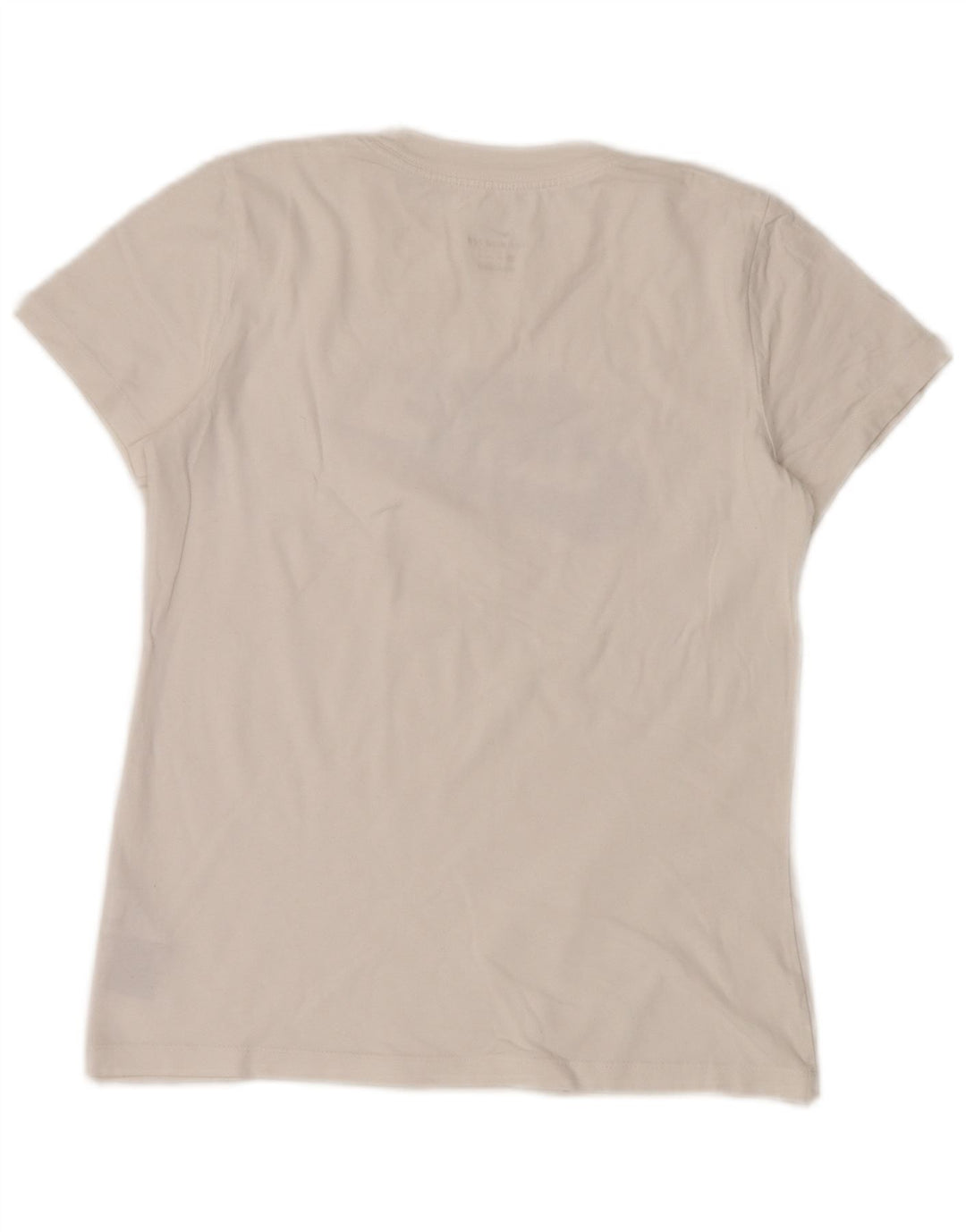 T-shirt grafica da donna NIKE Top UK 6 XS cotone bianco