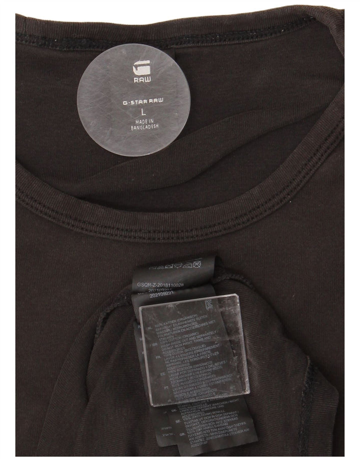 T-shirt da uomo G-STAR Top grande in cotone nero