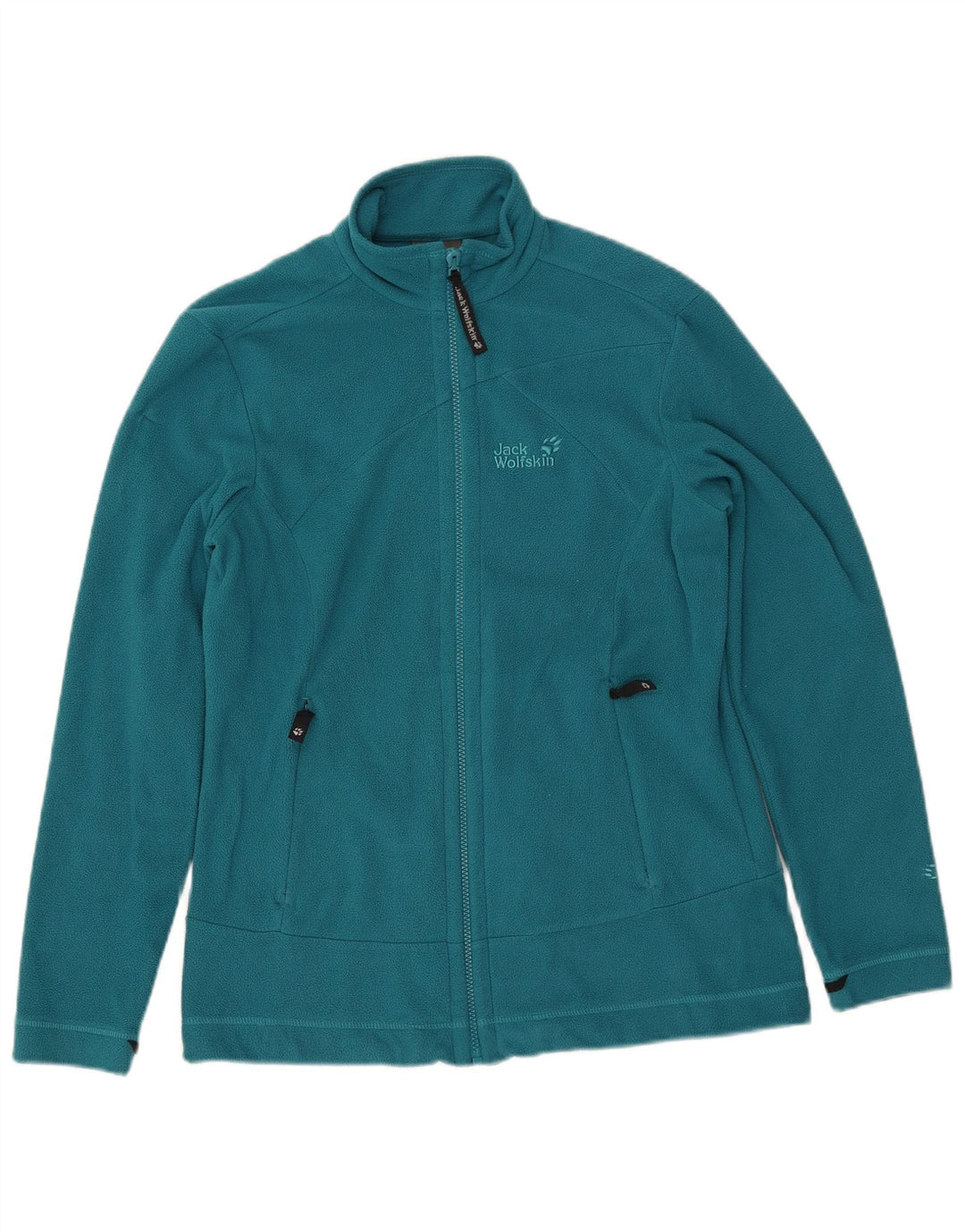 Giacca in pile da donna JACK WOLFSKIN UK 12/14 Poliestere blu medio