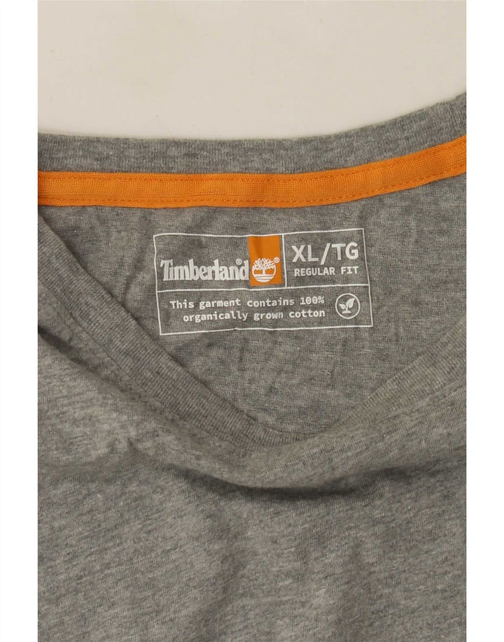 T-shirt grafica da uomo con vestibilità regolare Timberland XL grigia