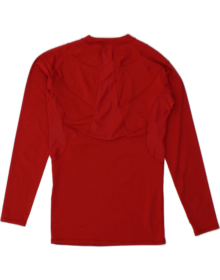 NEW BALANCE Womens Top Long Sleeve UK 16 Large Red Polyester Vintage New Balance and Second-Hand New Balance from Messina Hembry 