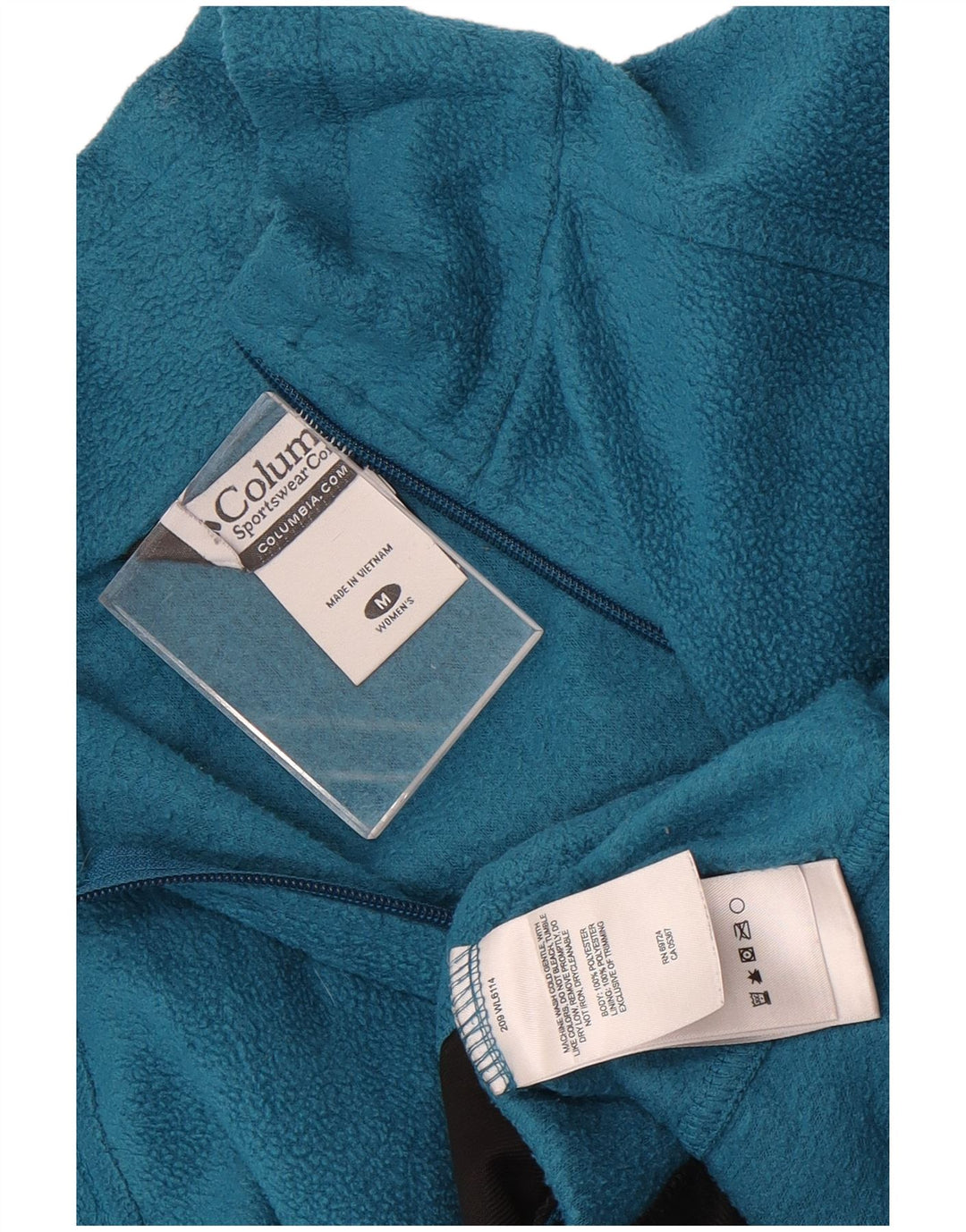 Giacca in pile da donna Columbia UK 14 poliestere blu medio