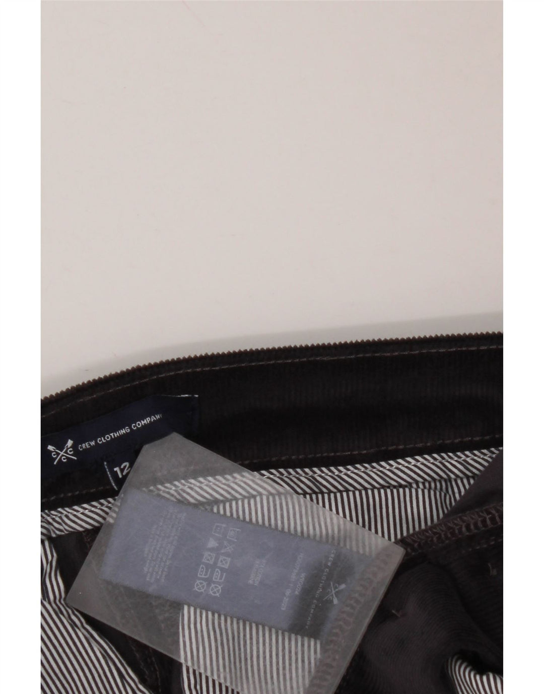 ABBIGLIAMENTO CREW Pantaloni da donna in velluto a coste UK 12 medio W30 L28 Blu navy