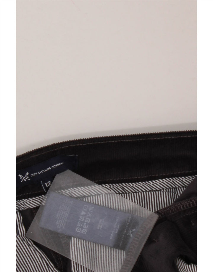 ABBIGLIAMENTO CREW Pantaloni da donna in velluto a coste UK 12 medio W30 L28 Blu navy