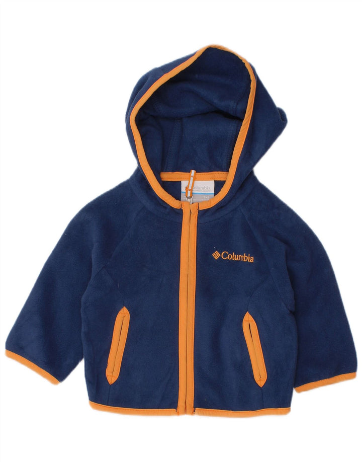 Giacca in pile con cappuccio COLUMBIA per neonati 3-6 mesi Blu navy Colourblock