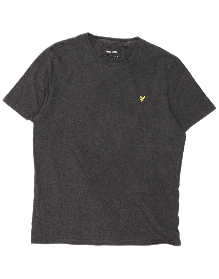 T-shirt da uomo Lyle & Scott Top XL in cotone grigio