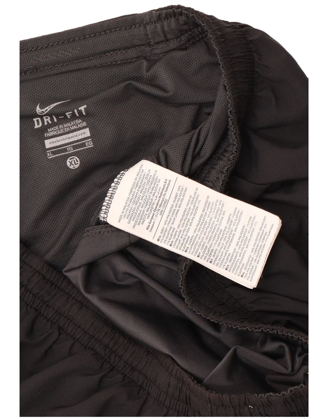 Pantaloncini sportivi Nike Dri Fit da uomo XL in poliestere nero