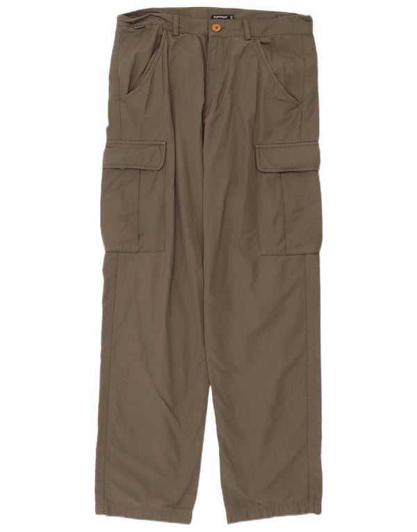 Pantaloni cargo dritti da uomo Superga IT 50 Large W34 L32 cotone kaki
