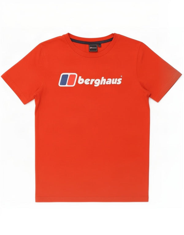 T-shirt grafica per ragazzi Berghaus Top 11-12 anni in cotone rosso