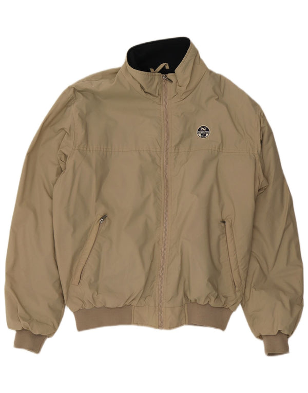 Giubbotto bomber da uomo North Sails UK 40 Large Beige in poliammide