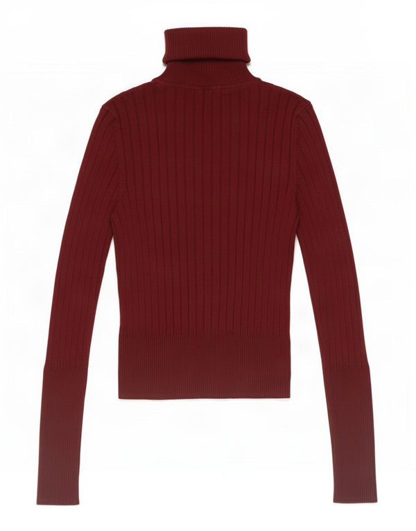 Top corto da donna Zara a maniche lunghe UK 12 Borgogna medio