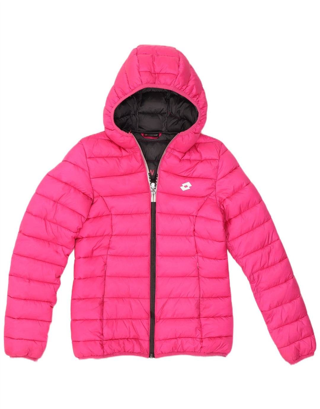 Giacca imbottita con cappuccio da donna Lotto UK 10 piccola rosa poliestere