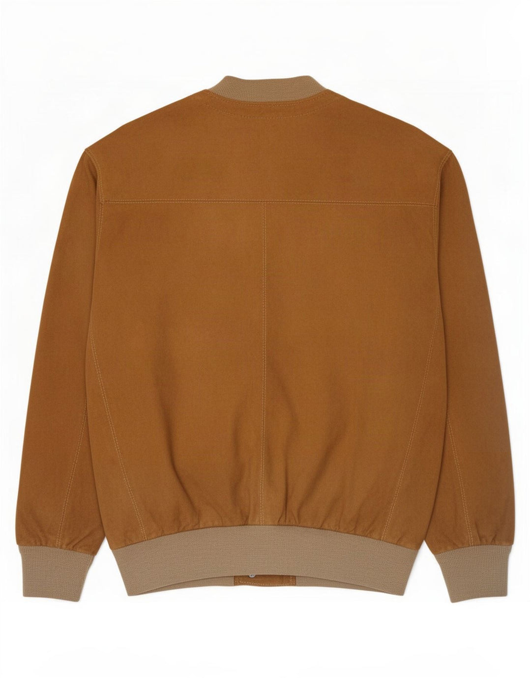 Giubbotto bomber in pelle scamosciata vintage da uomo UK 38 Marrone medio
