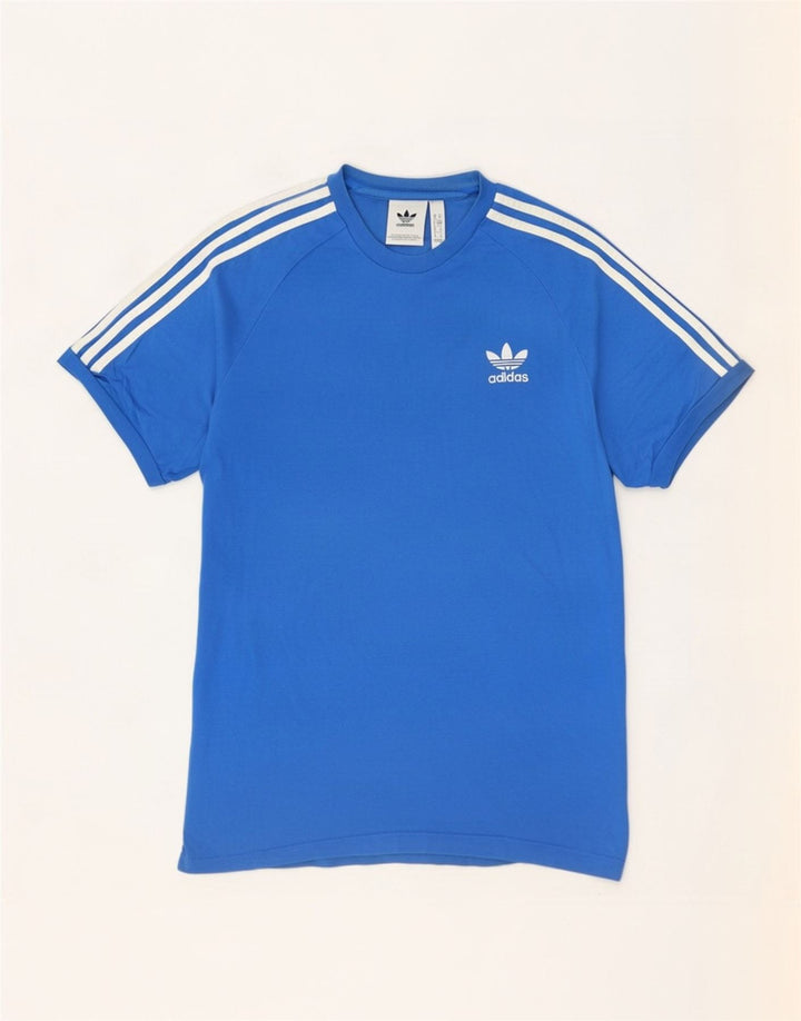 T-shirt da uomo Adidas Top in cotone blu medio