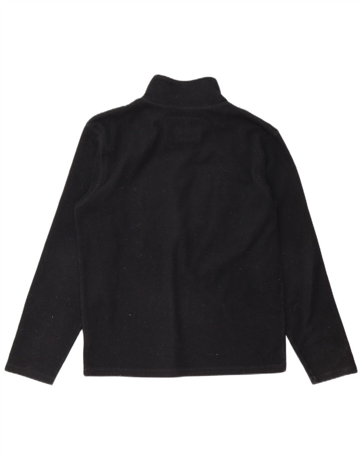 BILLABONG Maglione in pile con collo con zip grafico da uomo piccolo poliestere nero