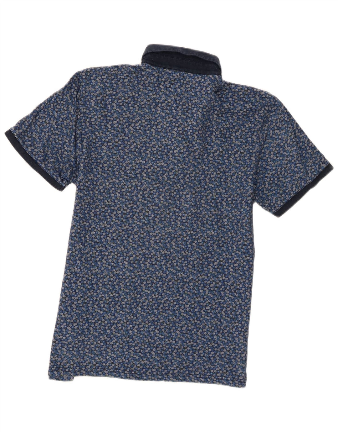 Polo da uomo Ted Baker taglia 4 grande cotone floreale blu