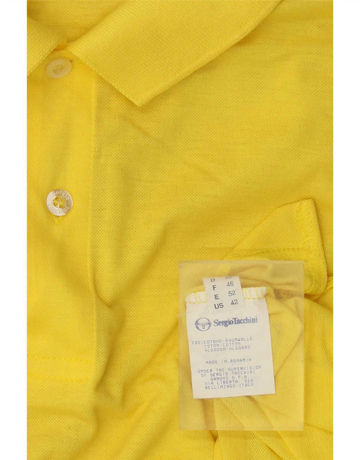 SERGIO TACCHINI Polo Uomo IT 52 Large Giallo Cotone