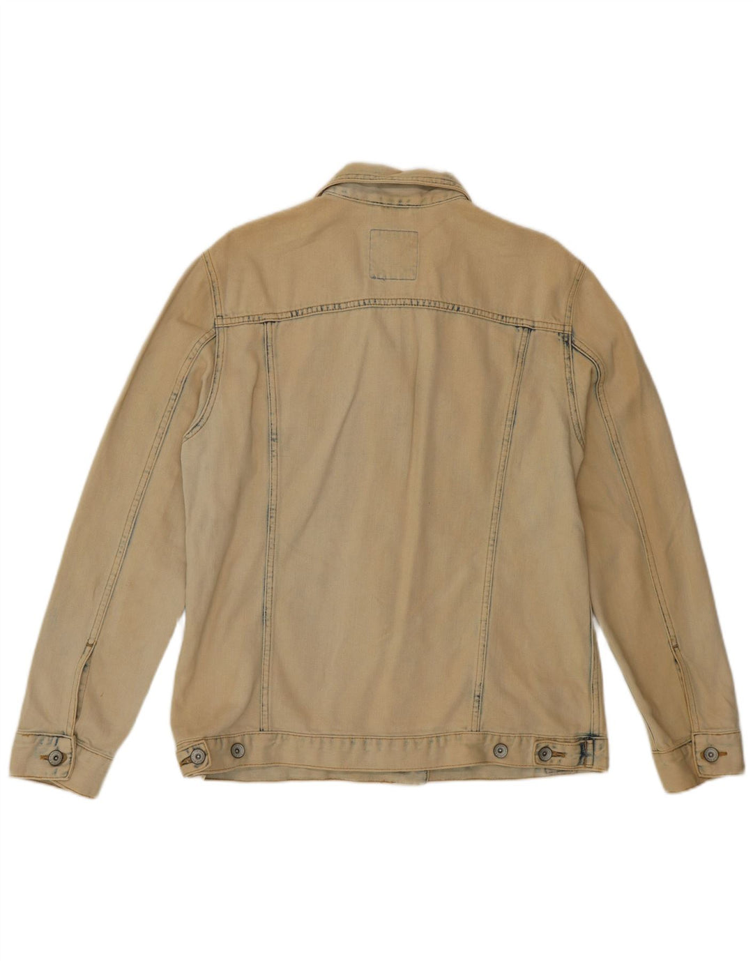 Giacca di jeans da donna SUPERDRY UK 10 piccola in cotone beige