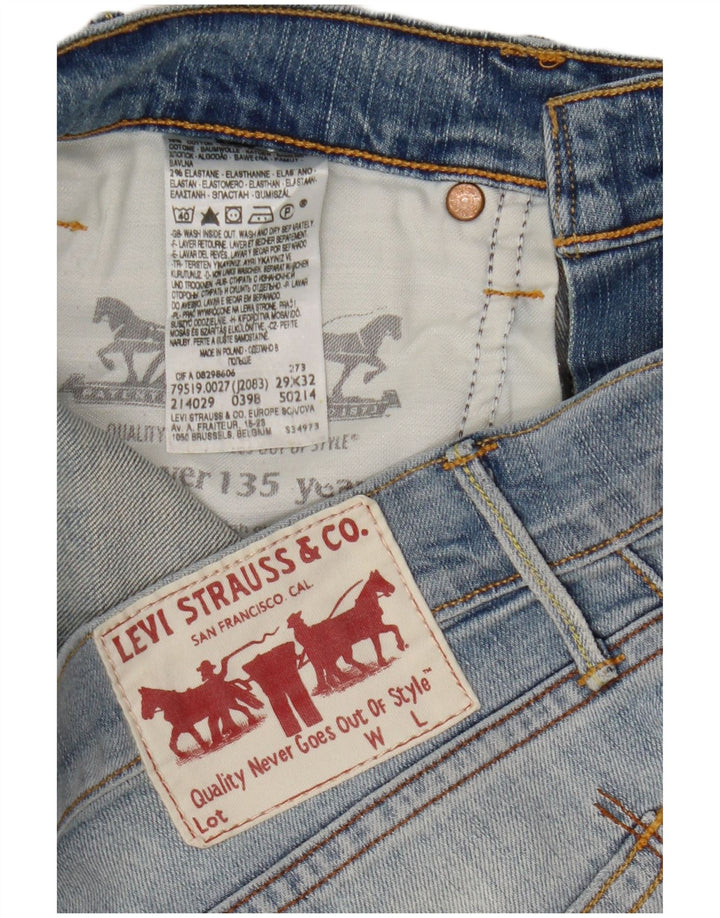 Jeans slim da uomo Levi's W29 L32 in cotone blu