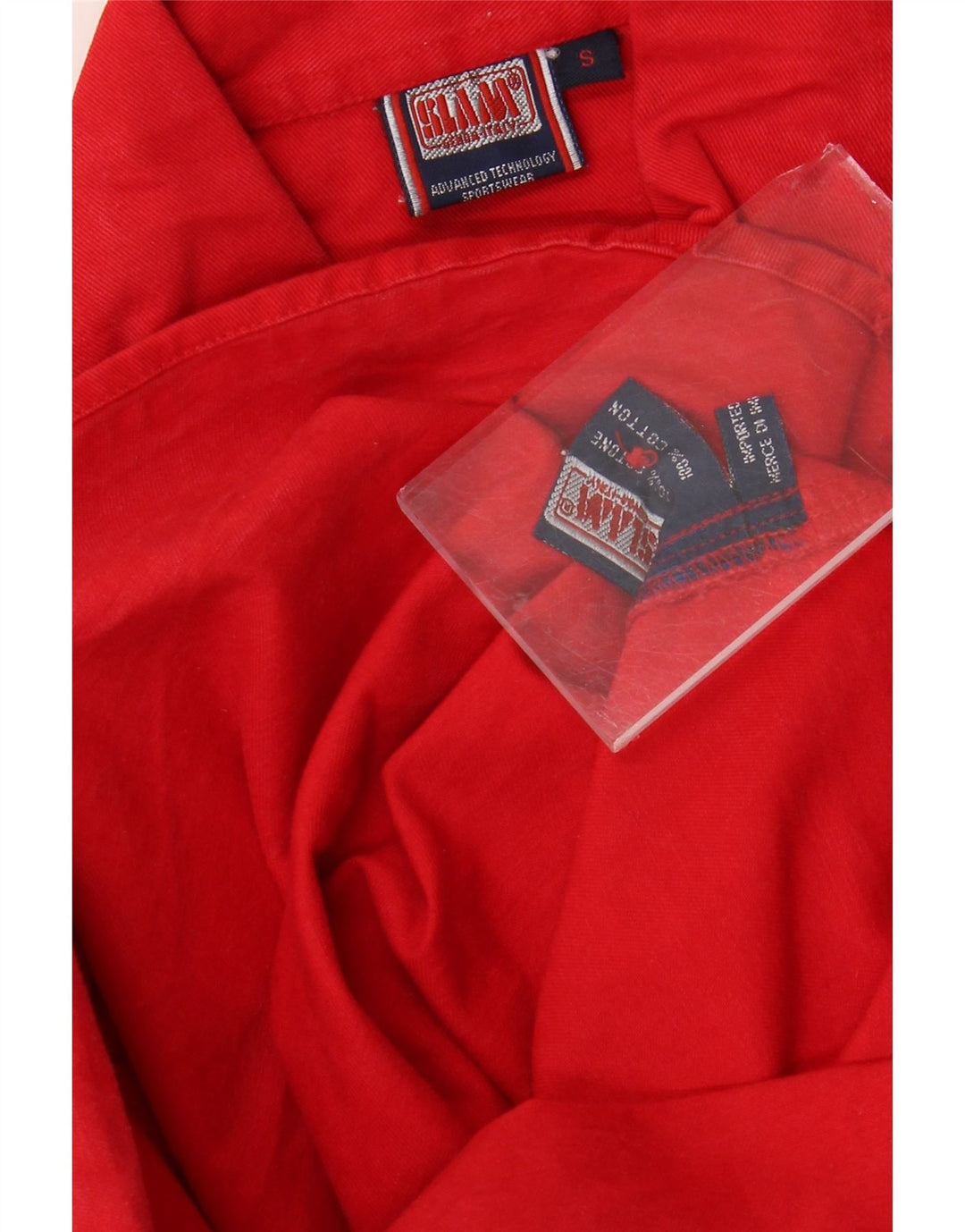 Camicia pullover da uomo SLAM piccola in cotone rosso