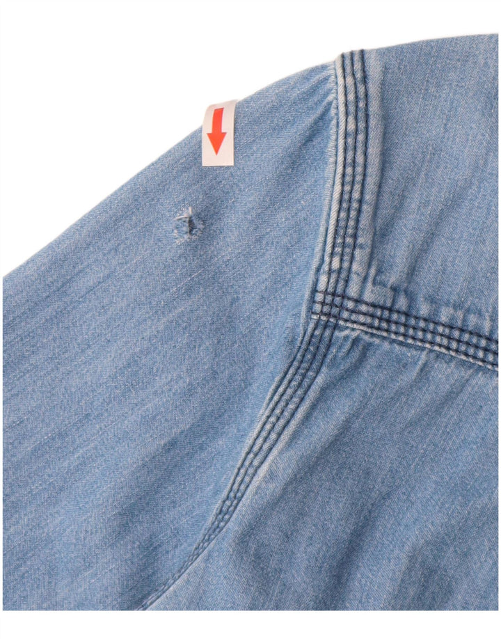 Camicia di jeans da uomo Tommy Hilfiger grande cotone blu
