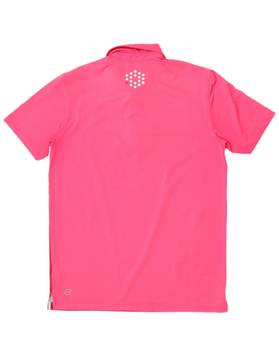 Polo Puma da uomo con motivo astratto, poliestere rosa medio