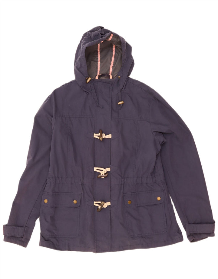 Montgomery con cappuccio da donna Fat Face UK 16 grande cotone blu navy