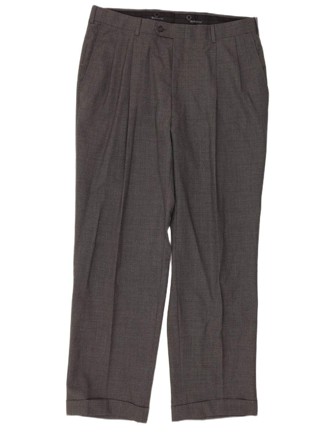 Pantaloni da completo da uomo Burberrys W36 L31 Grigi