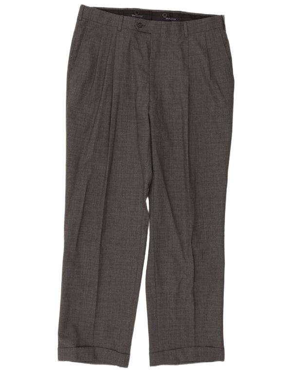 Pantaloni da completo da uomo Burberrys W36 L31 Grigi