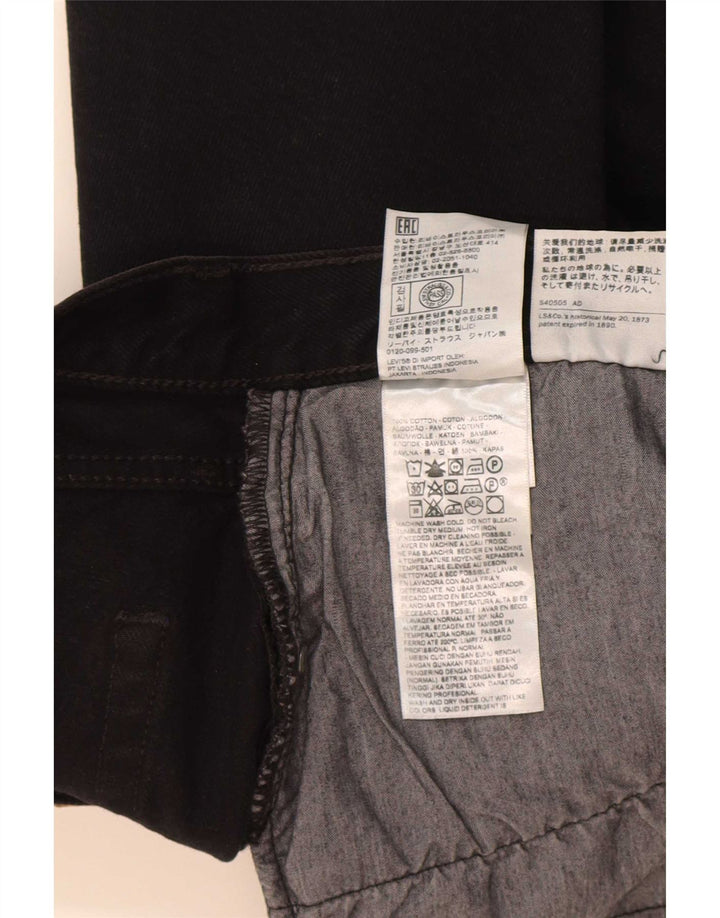 Gonna di jeans da donna Levi's W28 cotone nero medio