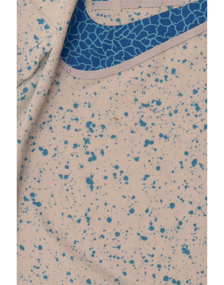 T-shirt grafica da uomo NIKE Top in cotone mélange bianco medio