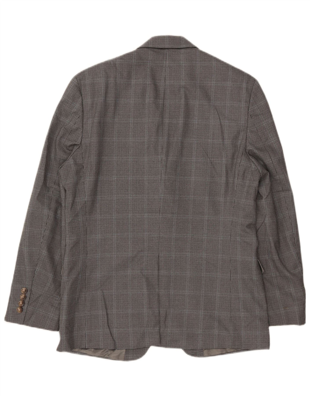 Giacca blazer da uomo a 2 bottoni CHAPS UK 38 Poliestere pied de poule grigio medio
