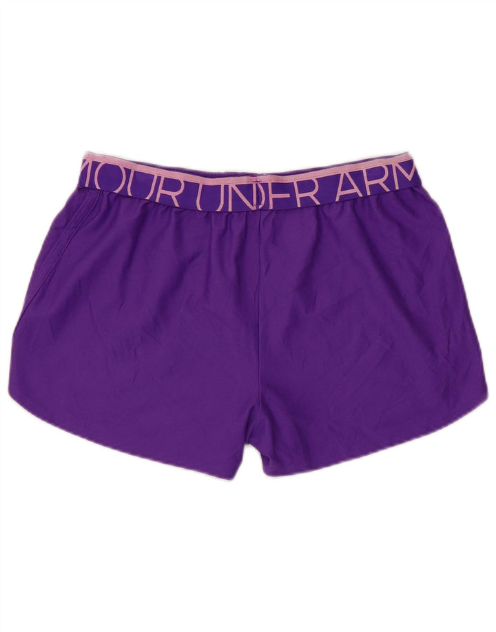 Pantaloncini sportivi regolari con grafica da donna Under Armour piccoli viola