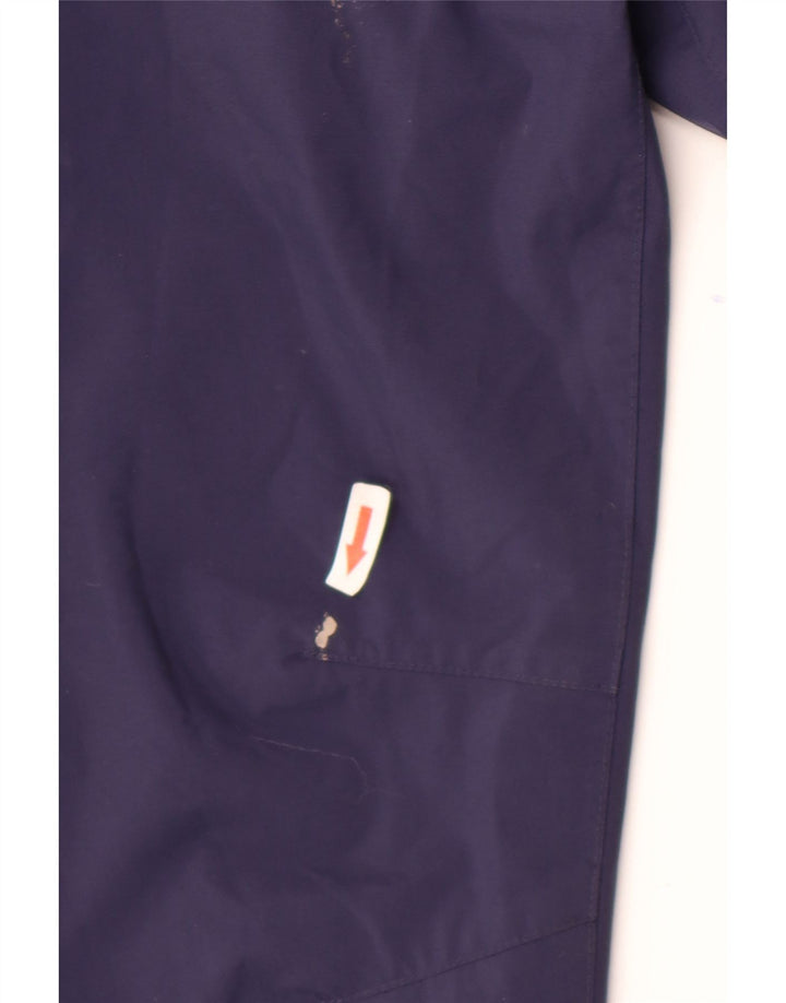 Giacca antipioggia con cappuccio grafica Jack Wolfskin per ragazzi 12-13 anni blu navy
