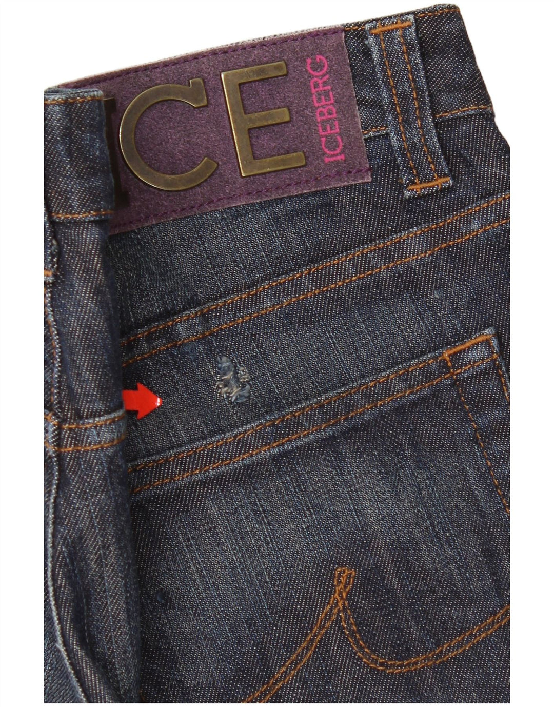 Jeans slim da donna Iceberg W32 L32 cotone blu navy