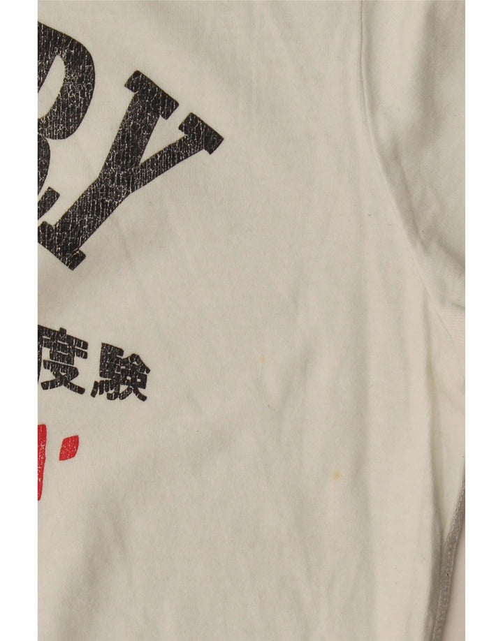 T-shirt grafica da uomo Superdry Top grande bianca