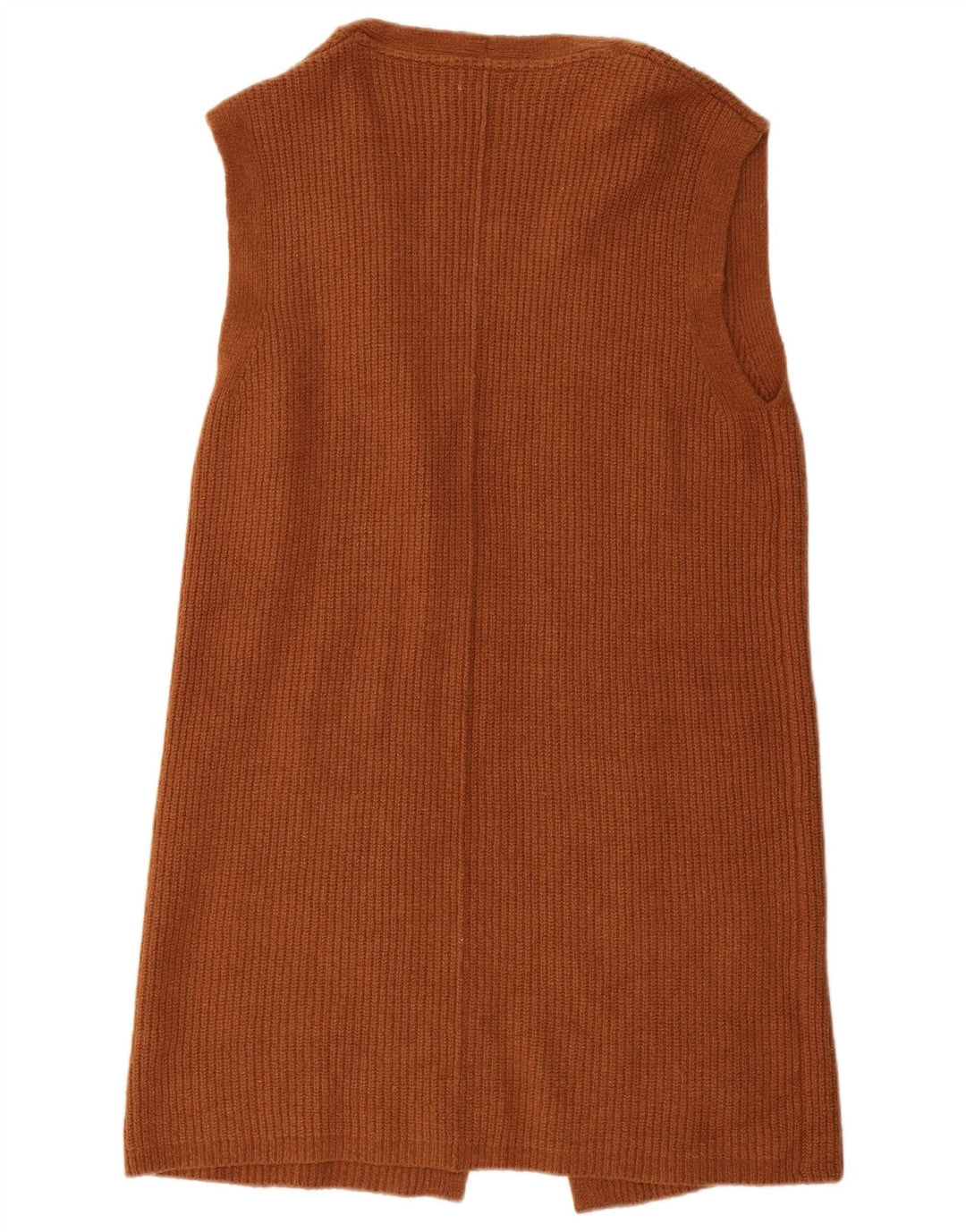 Maglione cardigan senza maniche lungo da donna Fat Face UK 14 Marrone medio